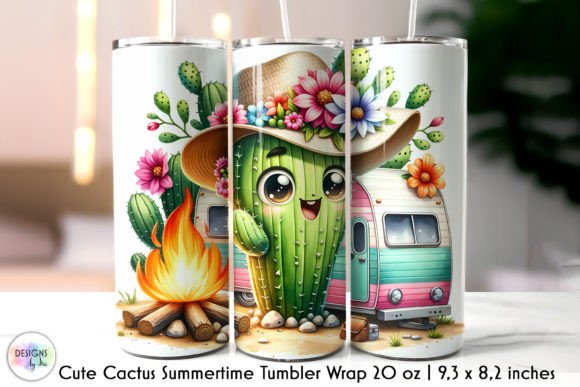 Campfire and Cute Cactus Tumbler Wrap Review