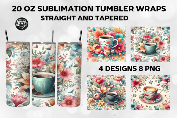 Coffee Cup Spring Floral Tumbler Wrap Review