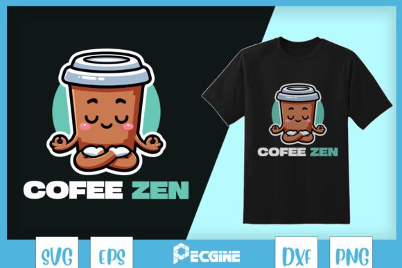 Coffee Zen Funny Latte Yoga SVG