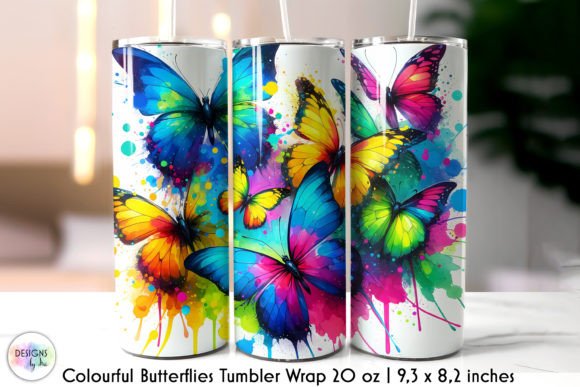 Colourful Butterflies Skinny Tumbler Review