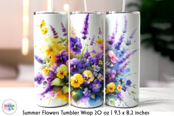 Colourful Flowers Skinny Tumbler Wrap Review
