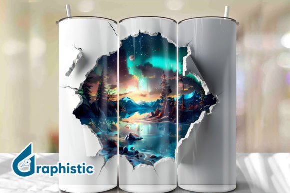 Cracked Northern Lights Tumbler Wrap 22 Review