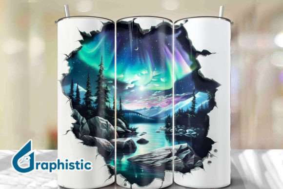 Cracked Northern Lights Tumbler Wrap 32 Review