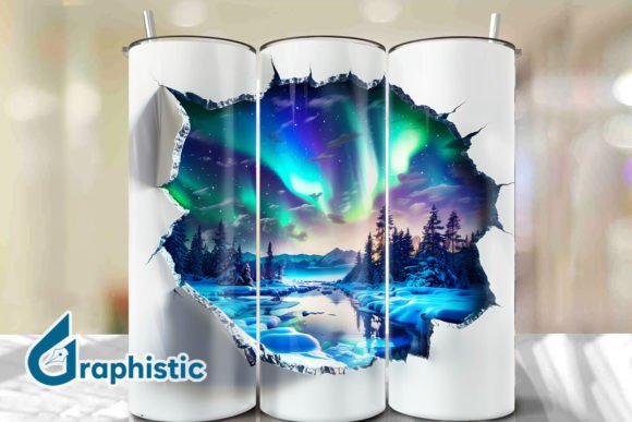 Cracked Northern Lights Tumbler Wrap 38 Review