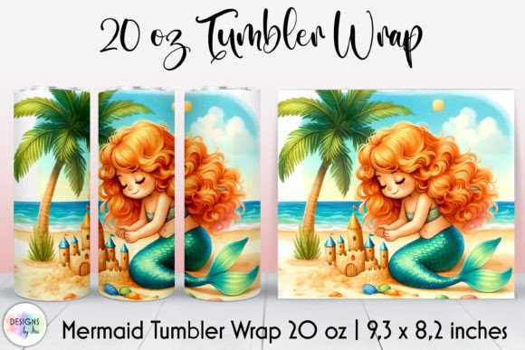 Cute Mermaid on the Beach Tumbler Wrap Review