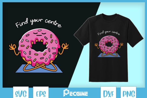 Find Your Centre Funny Doodle Yogi SVG