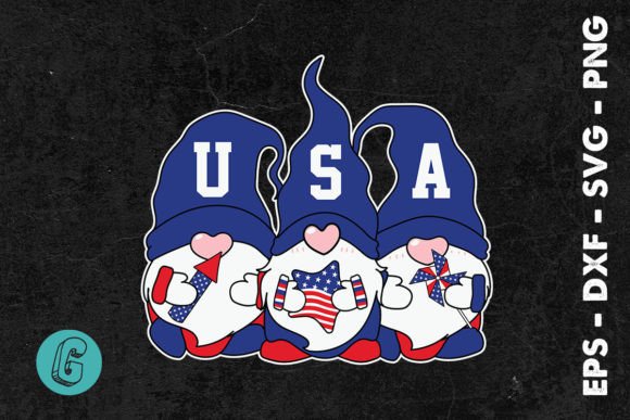 Gnomes USA 4th of July SVG