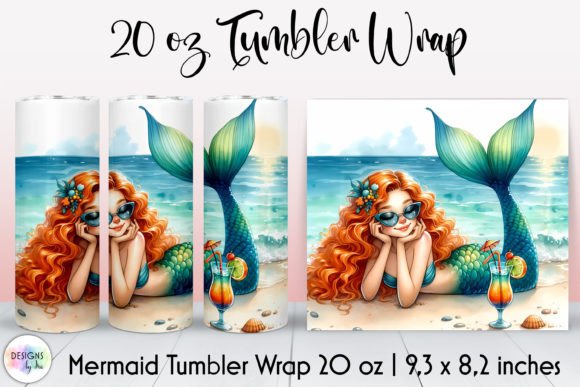 Mermaid on the Beach Tumbler Wrap Design Review