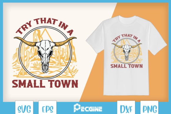 Music Small Town Cow Skull Western SVG Review