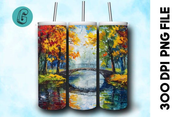 Oil Paint Autumn Park Tumbler Wrap 25 Review
