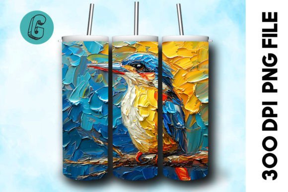 Oil Paint Cute Bird Tumbler Wrap 31 Review