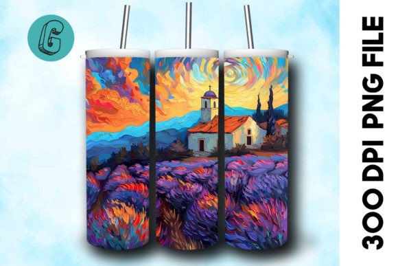 Oil Paint Lavender Field Tumbler Wrap 23 Review