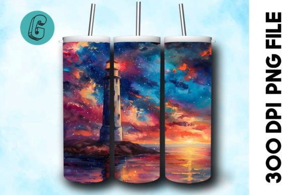 Oil Paint Lighthouse Tumbler Wrap 36 Review