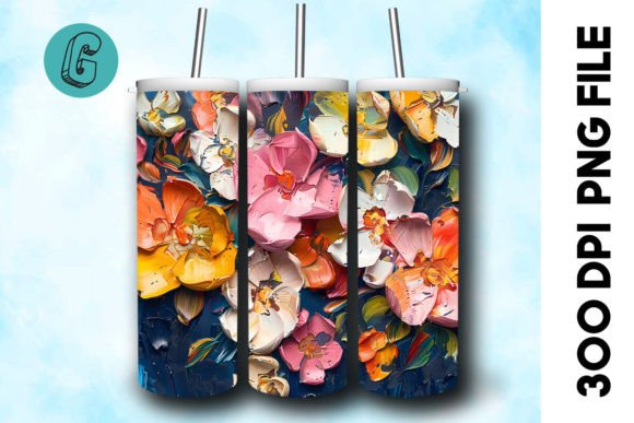 Oil Paint Pretty Flowers Tumbler Wrap 34 Review