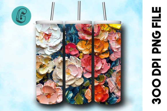 Oil Paint Pretty Flowers Tumbler Wrap 38 Review