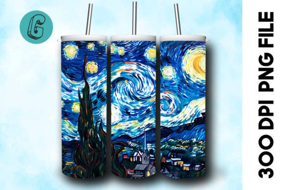 Oil Paint Starry Night Tumbler Wrap 21 Review