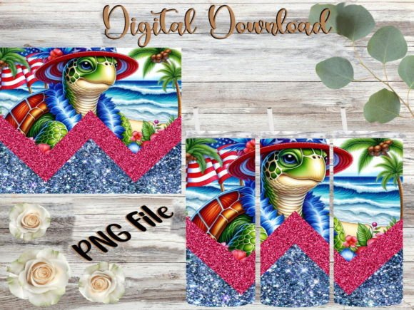 Patriotic Turtle Tumbler Embroidery Design Review