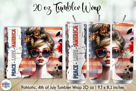 Peace Love America Patriotic Tumbler PNG Review