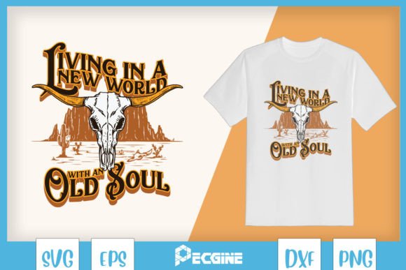 Retro Cowskull Country Music SVG Review