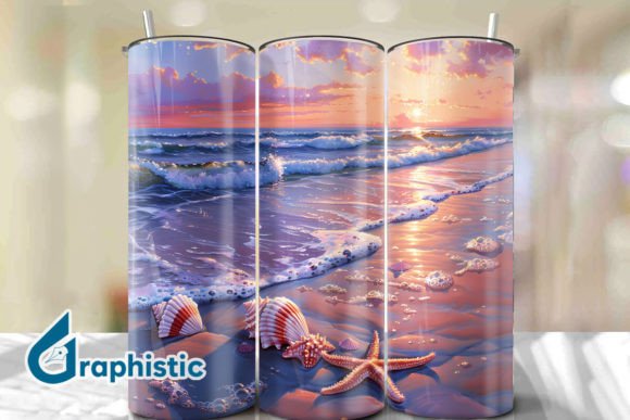 Seashells Sunset Tumbler Wrap 33 Review