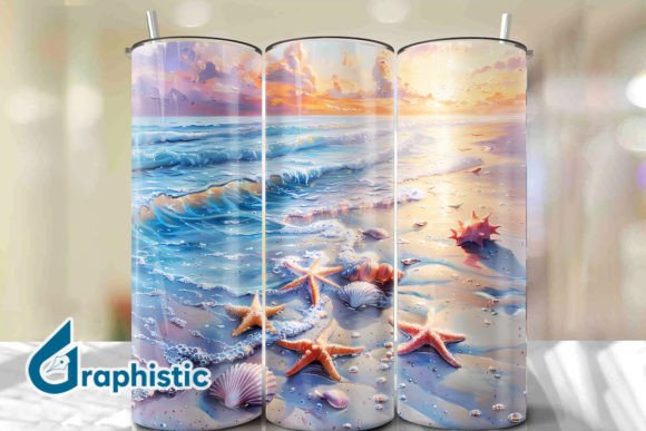 Seashells Sunset Tumbler Wrap 34 Review