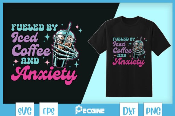 Skeleton Iced Coffee Anxiety SVG Review