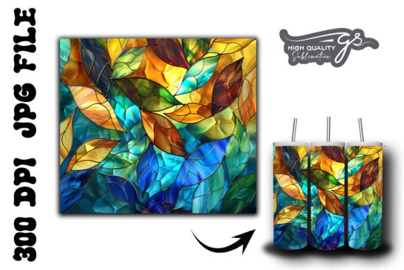 Stained Glass Leaves Tumbler Wrap 29 Review