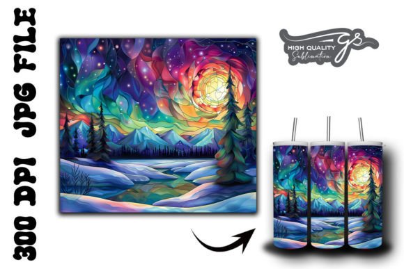 Stained Northern Lights Tumbler Wrap 32 Review