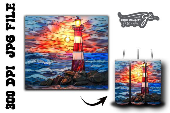 Stained Pink Lighthouse Tumbler Wrap 38 Review