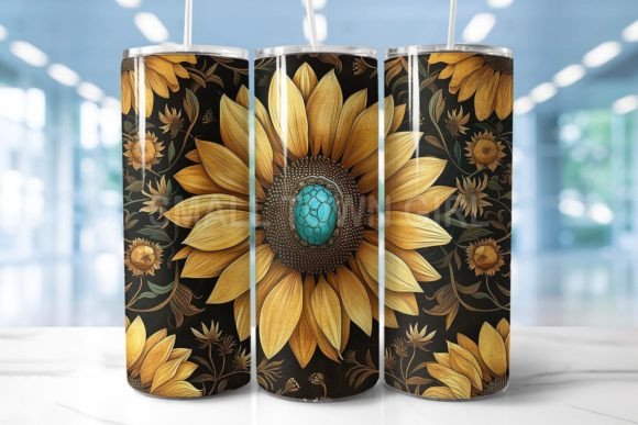 Tooled Leather Sunflower Tumbler Design Review