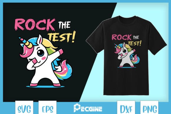 Unicorn Rock the Test Teacher Lover SVG Review